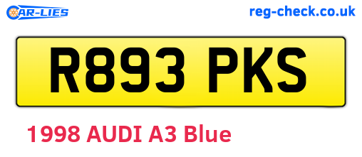 R893PKS are the vehicle registration plates.