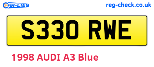 S330RWE are the vehicle registration plates.