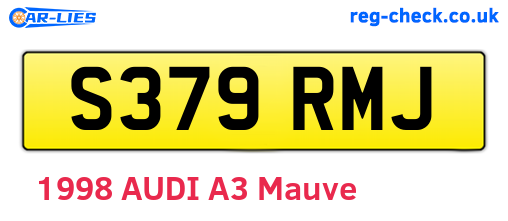 S379RMJ are the vehicle registration plates.