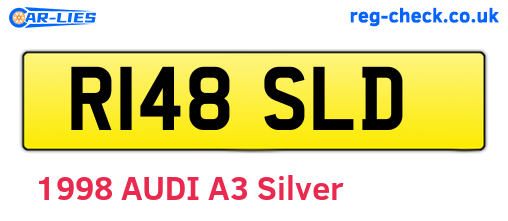 R148SLD are the vehicle registration plates.