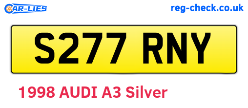 S277RNY are the vehicle registration plates.