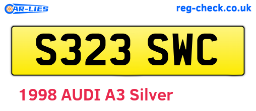 S323SWC are the vehicle registration plates.