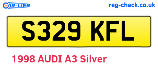 S329KFL are the vehicle registration plates.
