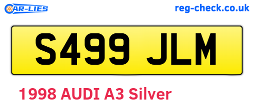 S499JLM are the vehicle registration plates.