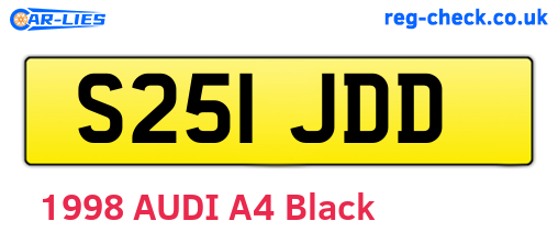 S251JDD are the vehicle registration plates.