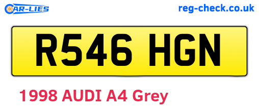 R546HGN are the vehicle registration plates.