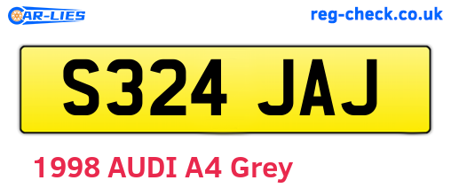 S324JAJ are the vehicle registration plates.