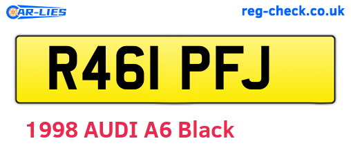R461PFJ are the vehicle registration plates.