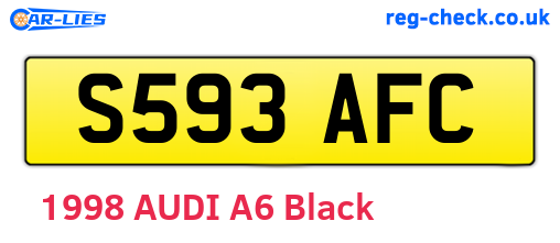 S593AFC are the vehicle registration plates.