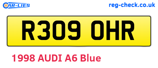 R309OHR are the vehicle registration plates.