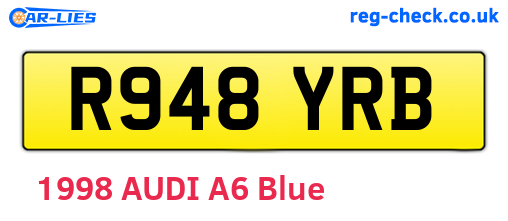 R948YRB are the vehicle registration plates.