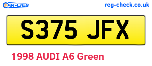 S375JFX are the vehicle registration plates.