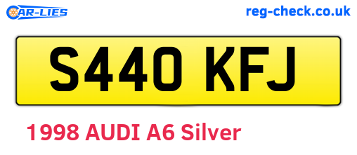 S440KFJ are the vehicle registration plates.