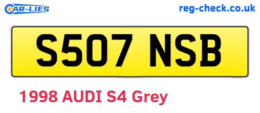 S507NSB are the vehicle registration plates.