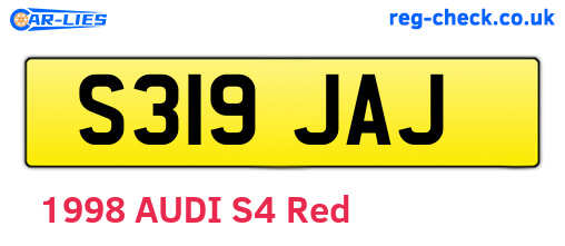 S319JAJ are the vehicle registration plates.