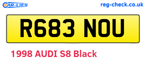 R683NOU are the vehicle registration plates.