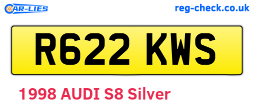 R622KWS are the vehicle registration plates.