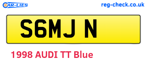 S6MJN are the vehicle registration plates.