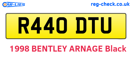 R440DTU are the vehicle registration plates.