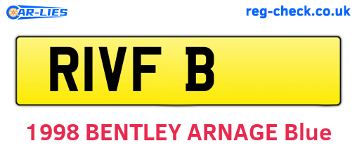 R1VFB are the vehicle registration plates.