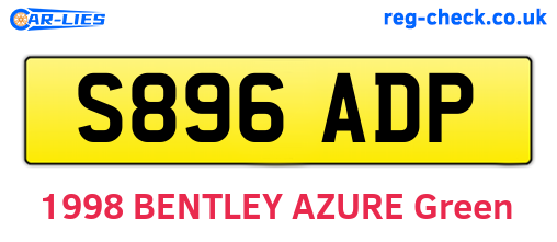 S896ADP are the vehicle registration plates.