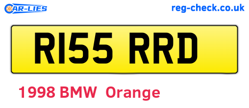 R155RRD are the vehicle registration plates.