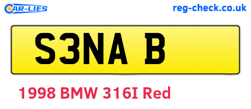 S3NAB are the vehicle registration plates.