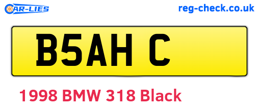 B5AHC are the vehicle registration plates.