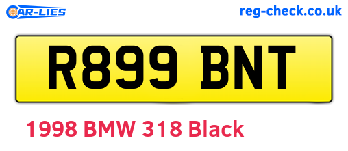R899BNT are the vehicle registration plates.