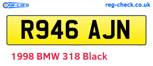 R946AJN are the vehicle registration plates.