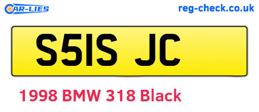 S51SJC are the vehicle registration plates.