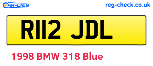 R112JDL are the vehicle registration plates.