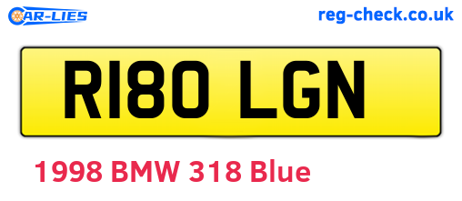 R180LGN are the vehicle registration plates.