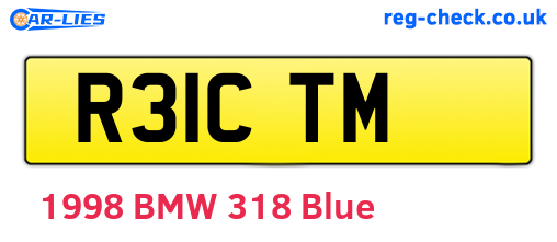 R31CTM are the vehicle registration plates.