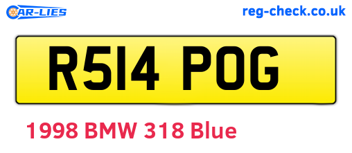 R514POG are the vehicle registration plates.