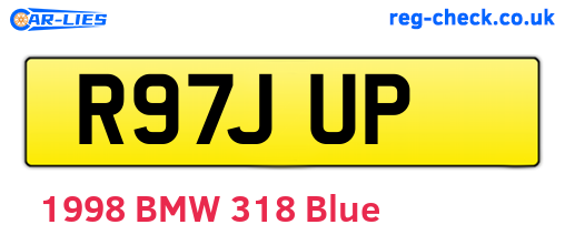 R97JUP are the vehicle registration plates.