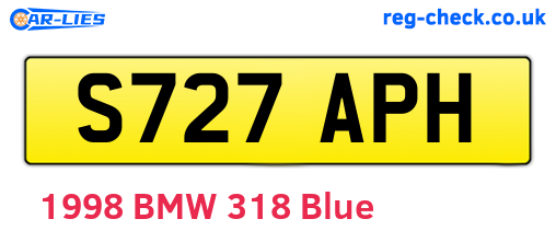 S727APH are the vehicle registration plates.