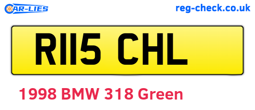 R115CHL are the vehicle registration plates.
