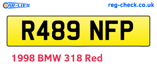 R489NFP are the vehicle registration plates.