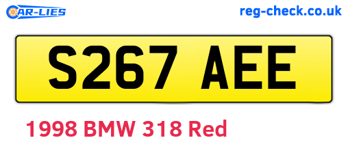 S267AEE are the vehicle registration plates.