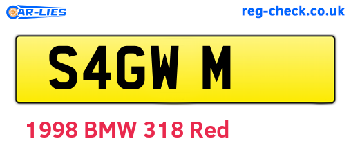S4GWM are the vehicle registration plates.