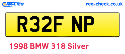R32FNP are the vehicle registration plates.