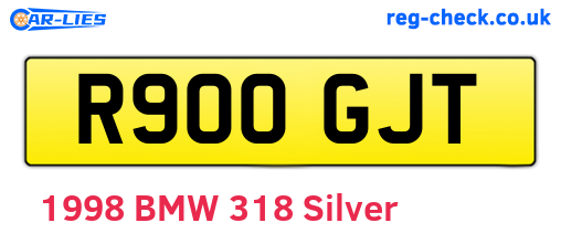 R900GJT are the vehicle registration plates.