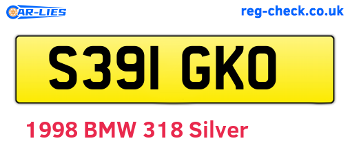 S391GKO are the vehicle registration plates.