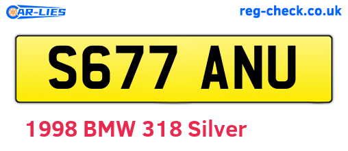 S677ANU are the vehicle registration plates.