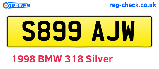 S899AJW are the vehicle registration plates.
