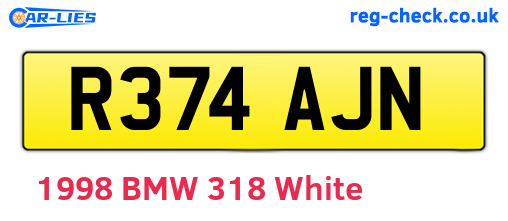R374AJN are the vehicle registration plates.