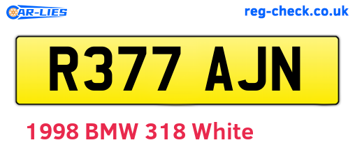 R377AJN are the vehicle registration plates.
