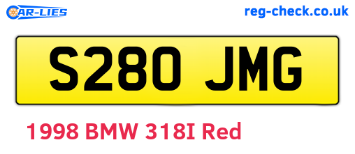 S280JMG are the vehicle registration plates.