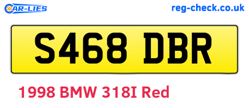 S468DBR are the vehicle registration plates.